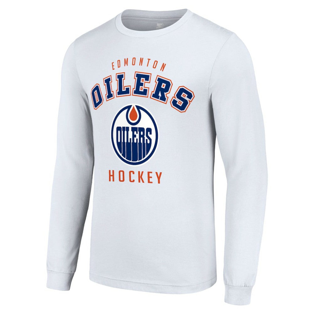 Edmonton Oilers Starter Logo Long Sleeve T-Shirt - White | US 202216269