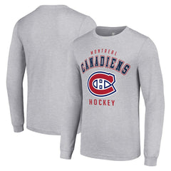 Montreal Canadiens Starter Logo Long Sleeve T-Shirt - Heather Gray | US 202216273