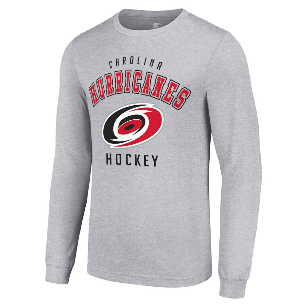 Carolina Hurricanes Starter Logo Long Sleeve T-Shirt - Heather Gray | US 202216278