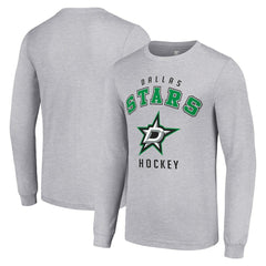 Dallas Stars Starter Logo Long Sleeve T-Shirt - Heather Gray | US 202216282