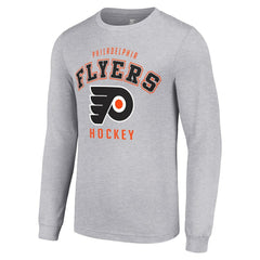 Philadelphia Flyers Starter Logo Long Sleeve T-Shirt - Heather Gray | US 202216294