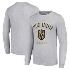 Vegas Golden Knights Starter Logo Long Sleeve T-Shirt - Heather Gray | US 202216300