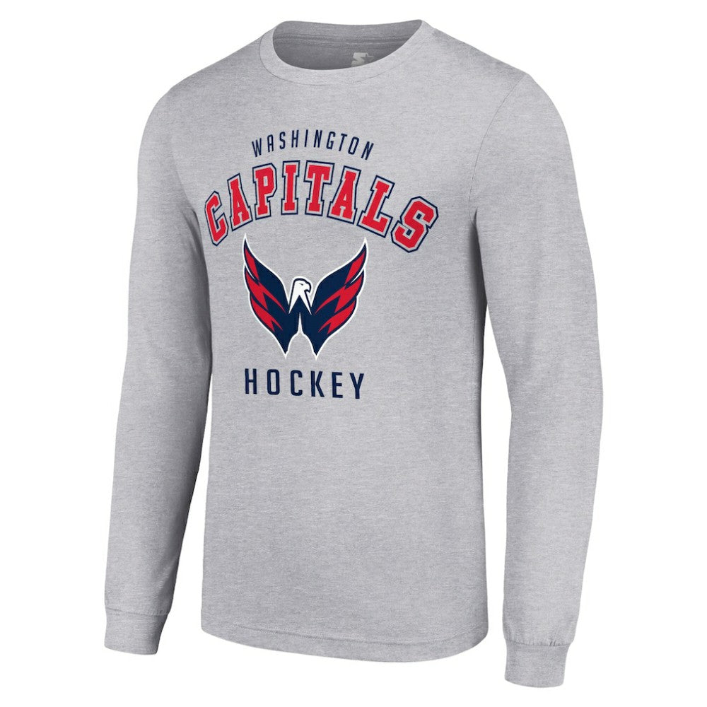 Washington Capitals Starter Logo Long Sleeve T-Shirt - Heather Gray | US 202216301