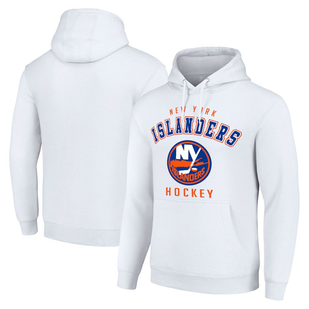 New York Islanders Starter Logo Pullover Hoodie - White | US 202216310