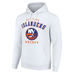 New York Islanders Starter Logo Pullover Hoodie - White | US 202216310