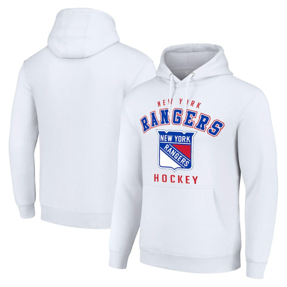 New York Rangers Starter Logo Pullover Hoodie - White | US 202216313