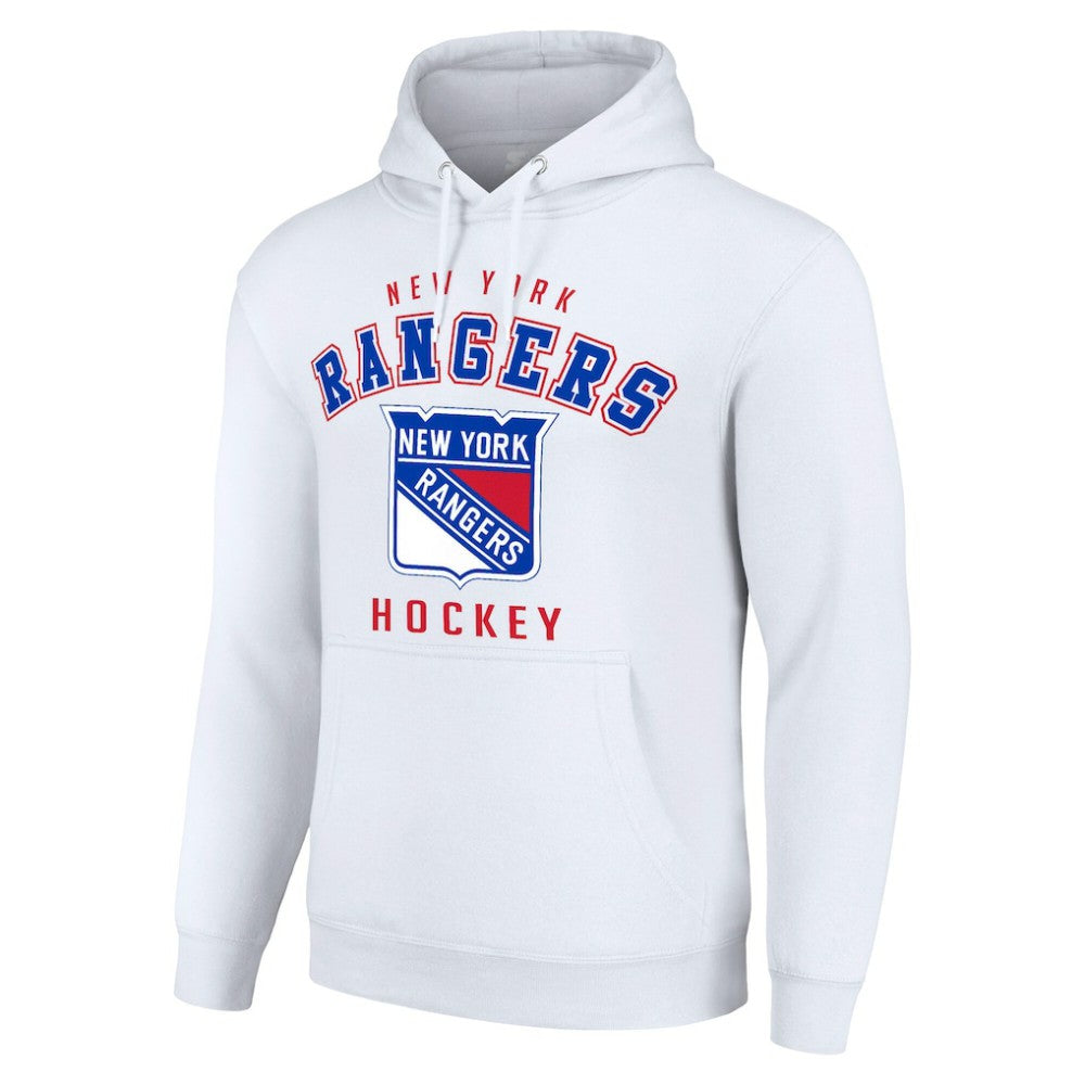 New York Rangers Starter Logo Pullover Hoodie - White | US 202216313