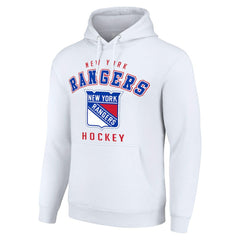 New York Rangers Starter Logo Pullover Hoodie - White | US 202216313