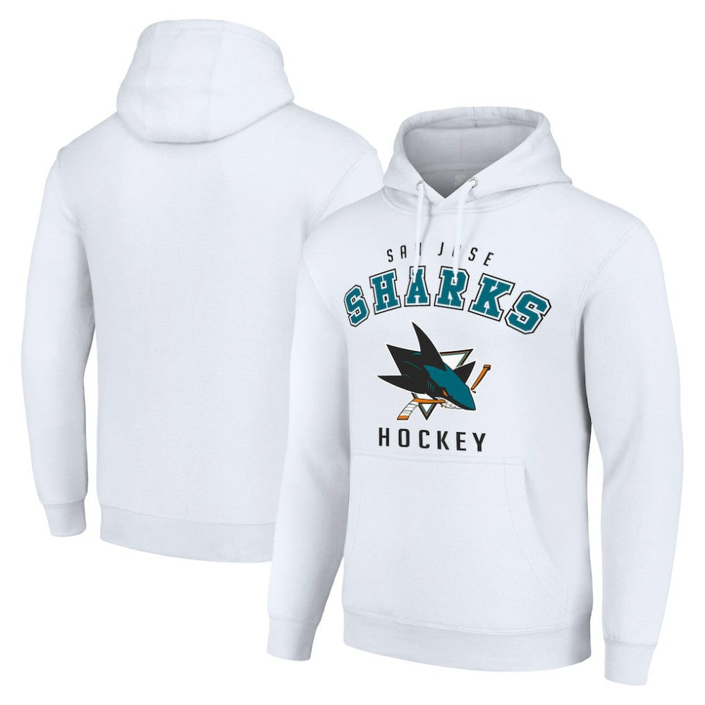 San Jose Sharks Starter Logo Pullover Hoodie - White | US 202216318