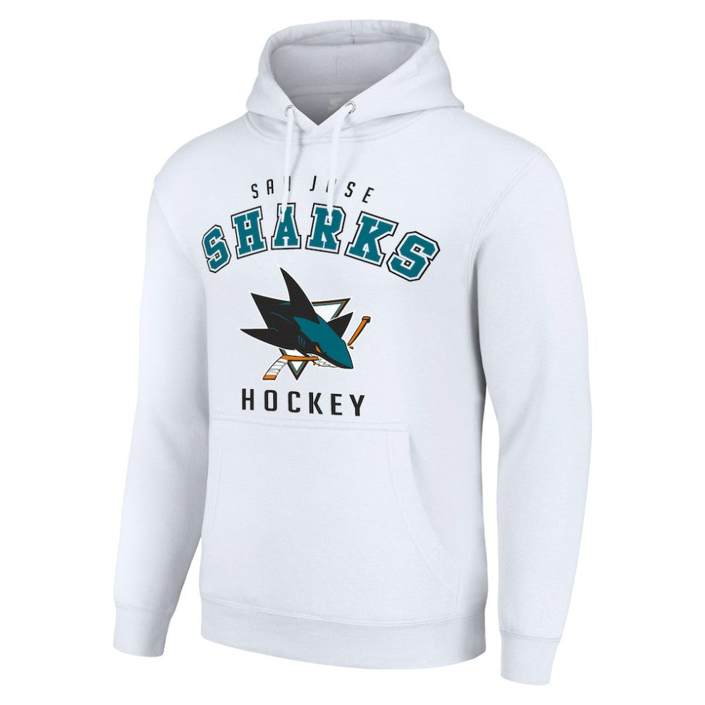 San Jose Sharks Starter Logo Pullover Hoodie - White | US 202216318