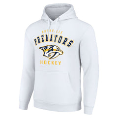 Nashville Predators Starter Logo Pullover Hoodie - White | US 202216320