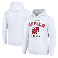 New Jersey Devils Starter Logo Pullover Hoodie - White | US 202216323