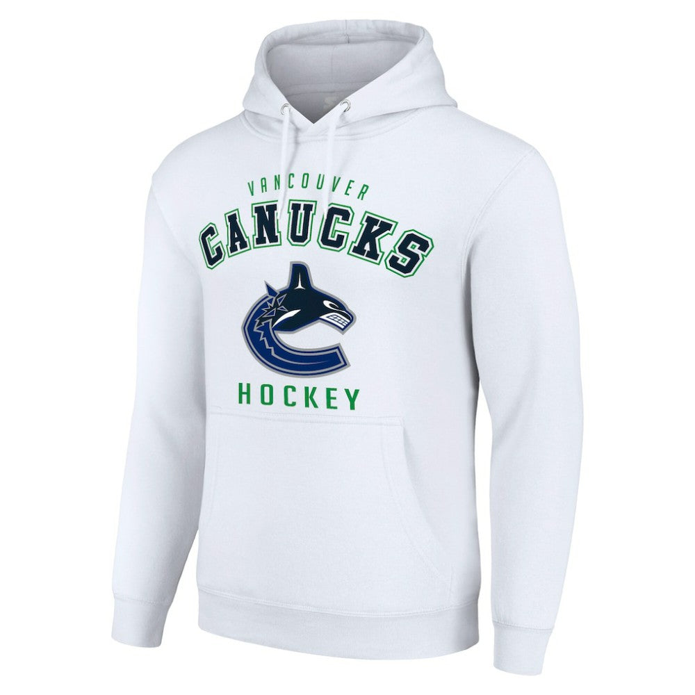 Vancouver Canucks Starter Logo Pullover Hoodie - White | US 202216326