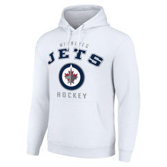 Winnipeg Jets Starter Logo Pullover Hoodie - White | US 202216329