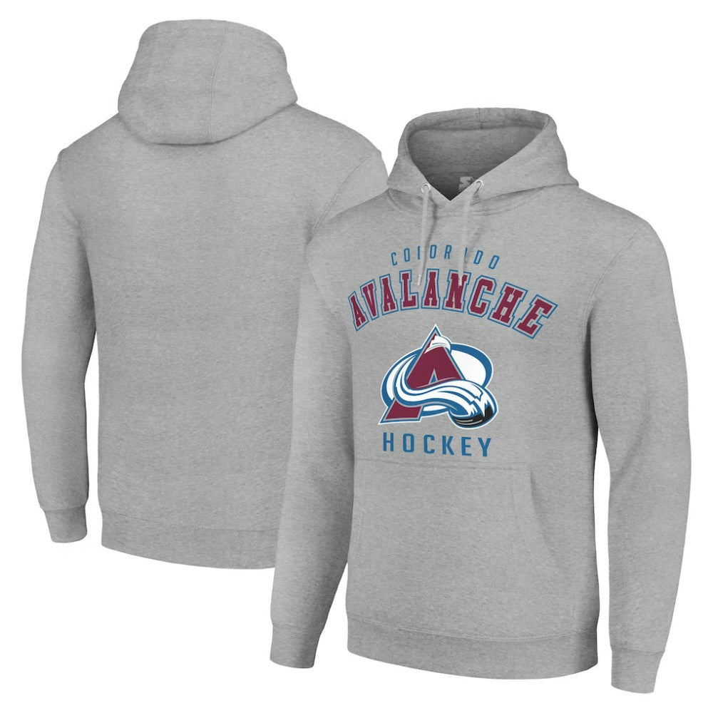 Colorado Avalanche Starter Logo Pullover Hoodie - Heather Gray | US 202216332