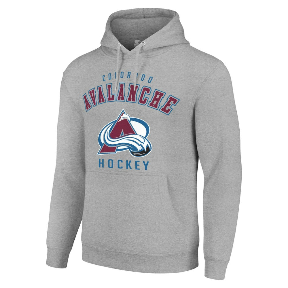 Colorado Avalanche Starter Logo Pullover Hoodie - Heather Gray | US 202216332