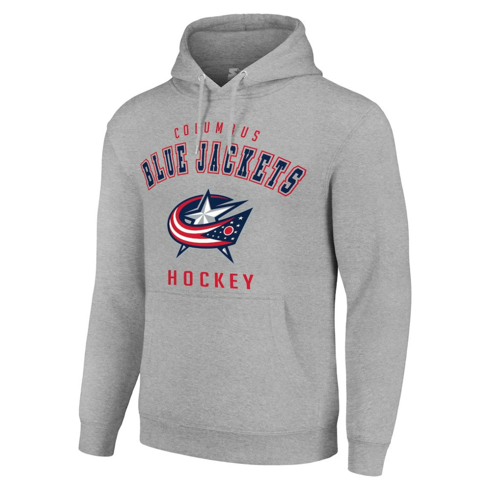Columbus Blue Jackets Starter Logo Pullover Hoodie - Heather Gray | US 202216333