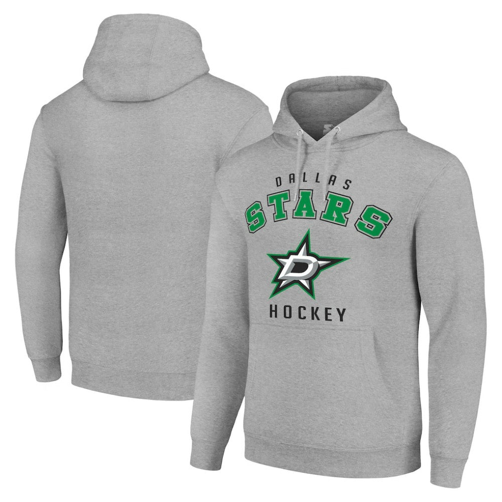 Dallas Stars Starter Logo Pullover Hoodie - Heather Gray | US 202216335
