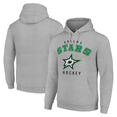 Dallas Stars Starter Logo Pullover Hoodie - Heather Gray | US 202216335