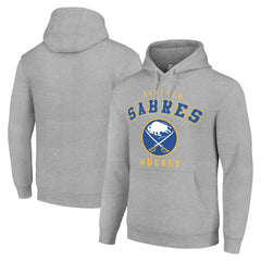 Buffalo Sabres Starter Logo Pullover Hoodie - Heather Gray | US 202216338