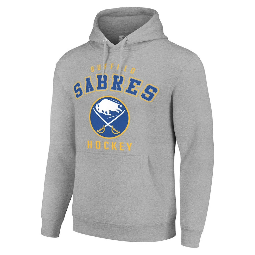 Buffalo Sabres Starter Logo Pullover Hoodie - Heather Gray | US 202216338