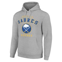 Buffalo Sabres Starter Logo Pullover Hoodie - Heather Gray | US 202216338