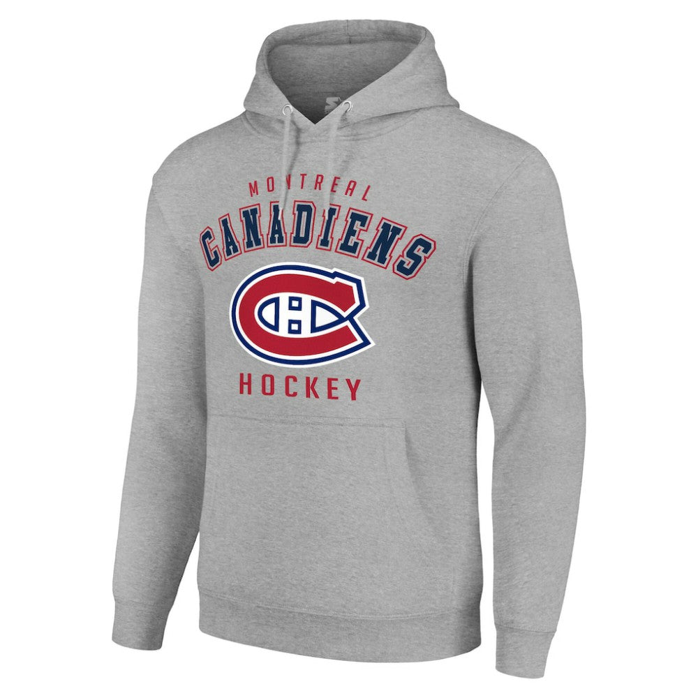 Montreal Canadiens Starter Logo Pullover Hoodie - Heather Gray | US 202216340