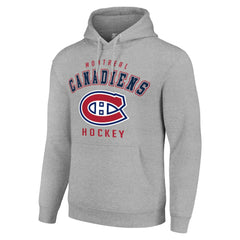 Montreal Canadiens Starter Logo Pullover Hoodie - Heather Gray | US 202216340