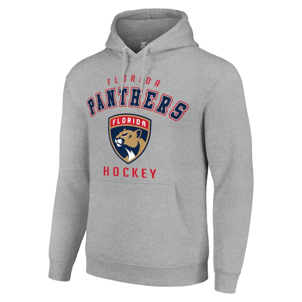 Florida Panthers Starter Logo Pullover Hoodie - Heather Gray | US 202216342