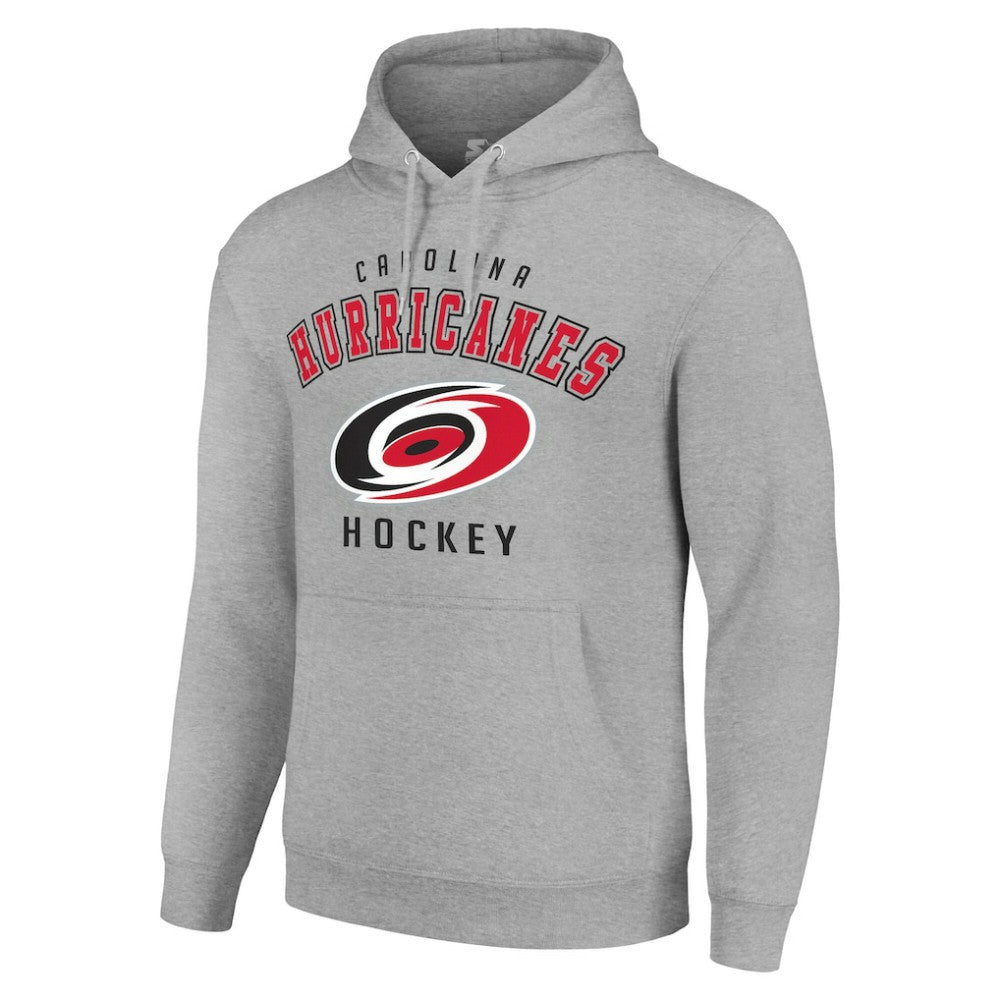 Carolina Hurricanes Starter Logo Pullover Hoodie - Heather Gray | US 202216343