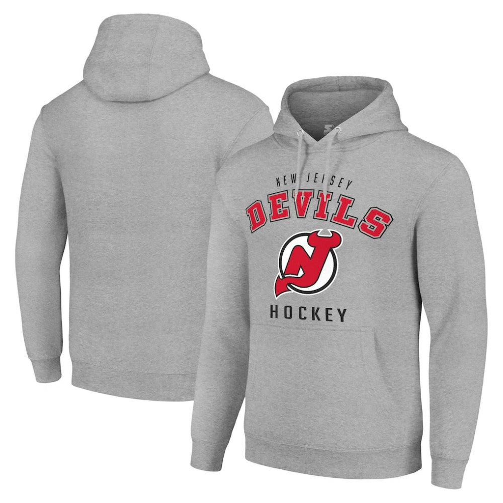 New Jersey Devils Starter Logo Pullover Hoodie - Heather Gray | US 202216345