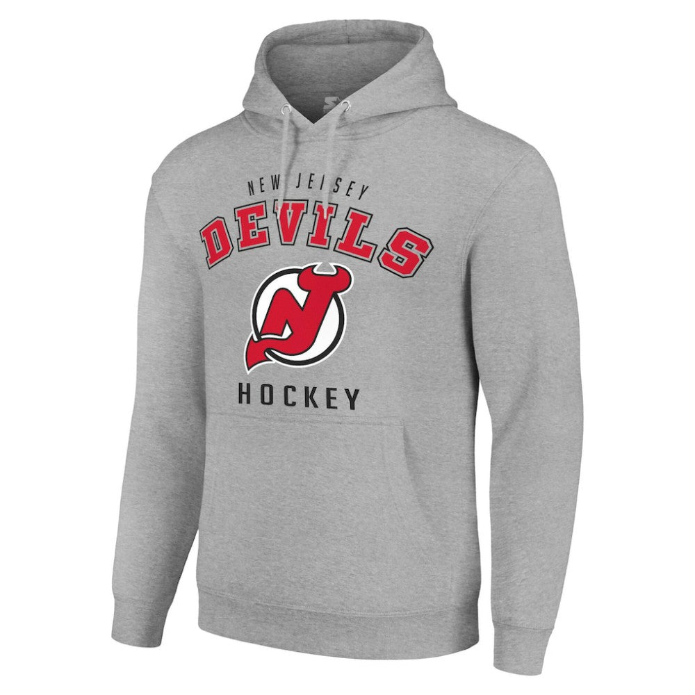 New Jersey Devils Starter Logo Pullover Hoodie - Heather Gray | US 202216345