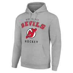 New Jersey Devils Starter Logo Pullover Hoodie - Heather Gray | US 202216345