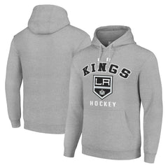 Los Angeles Kings Starter Logo Pullover Hoodie - Heather Gray | US 202216346