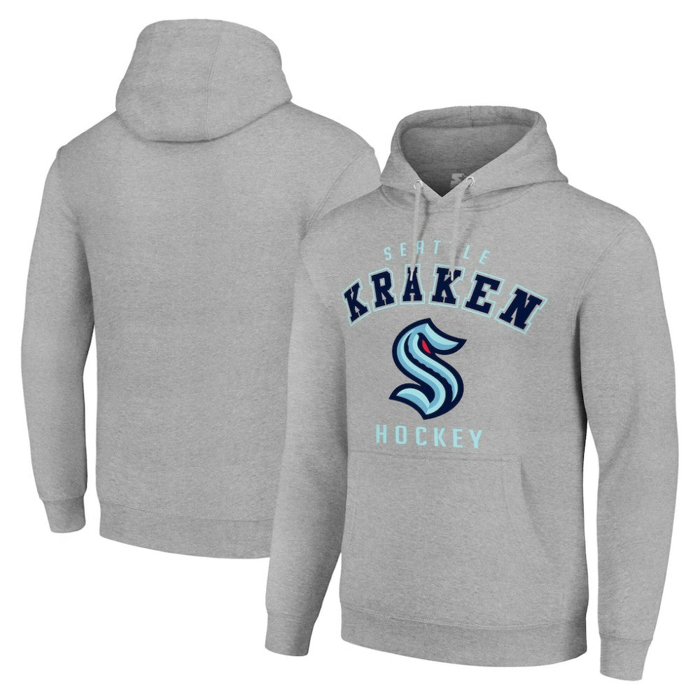 Seattle Kraken Starter Logo Pullover Hoodie - Heather Gray | US 202216347