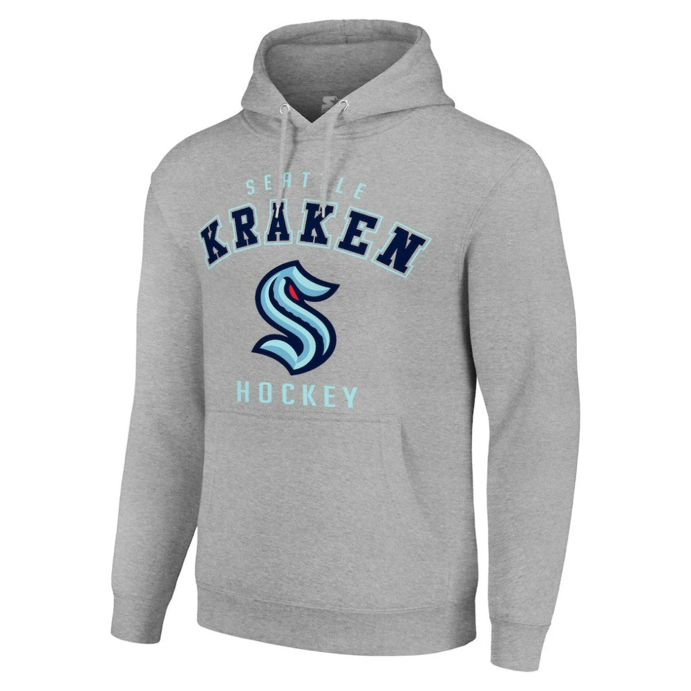 Seattle Kraken Starter Logo Pullover Hoodie - Heather Gray | US 202216347
