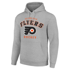 Philadelphia Flyers Starter Logo Pullover Hoodie - Heather Gray | US 202216350