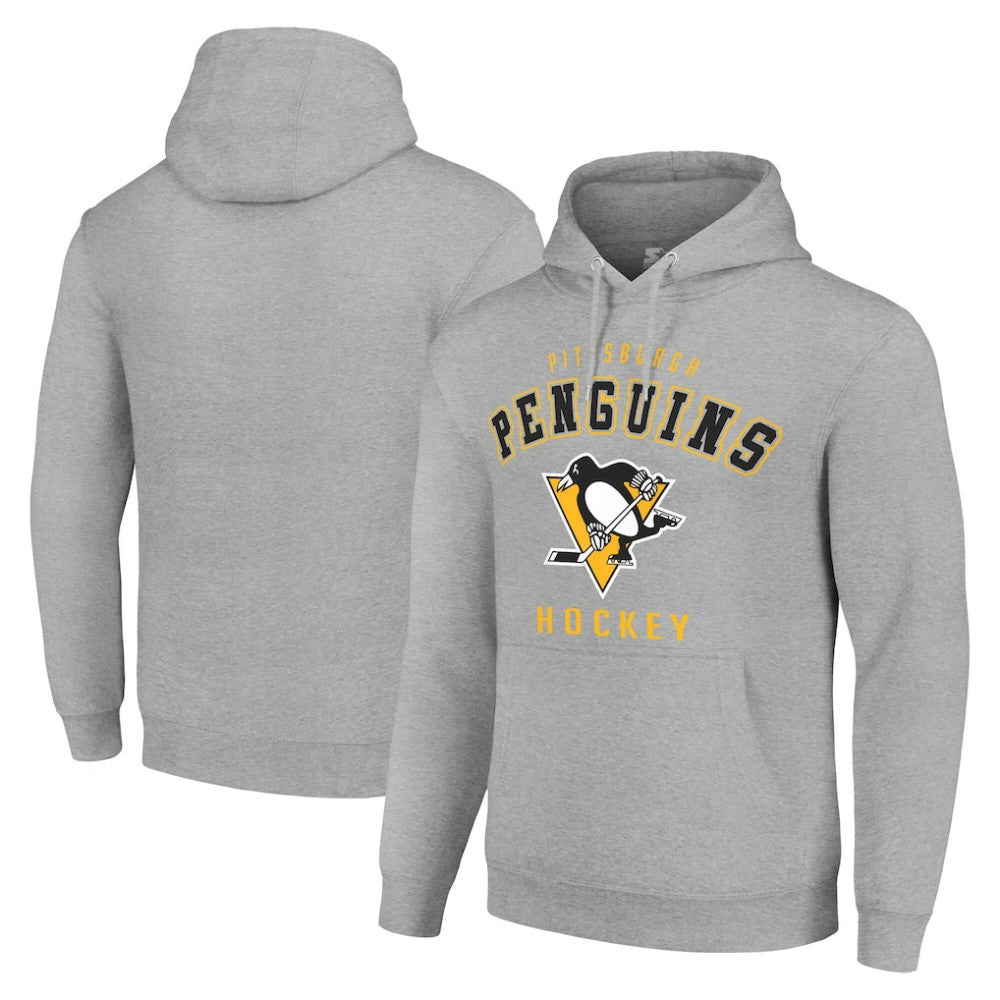 Pittsburgh Penguins Starter Logo Pullover Hoodie - Heather Gray | US 202216351