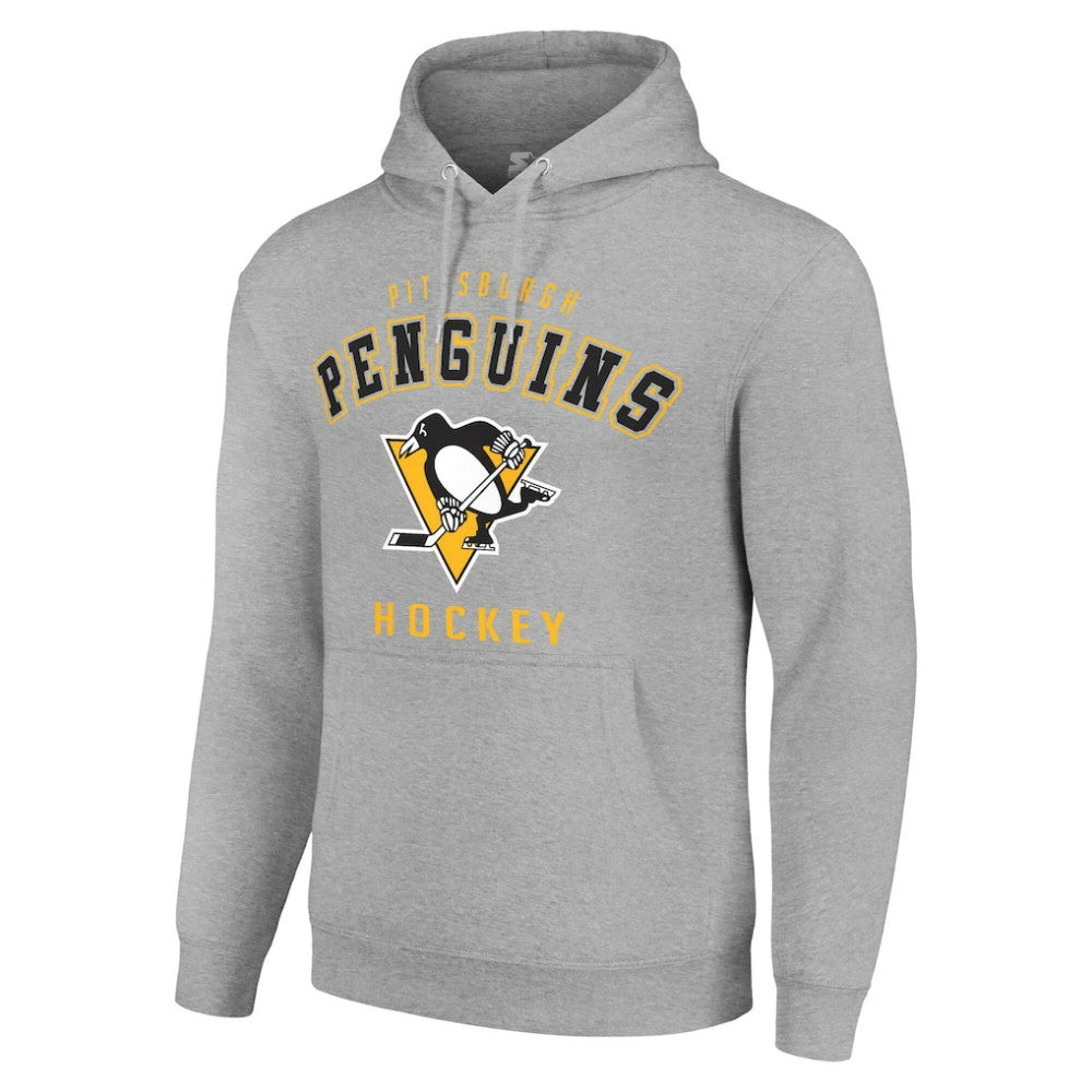 Pittsburgh Penguins Starter Logo Pullover Hoodie - Heather Gray | US 202216351