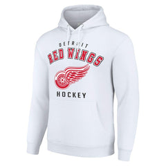 Detroit Red Wings Starter Logo Pullover Hoodie - White | US 202216355