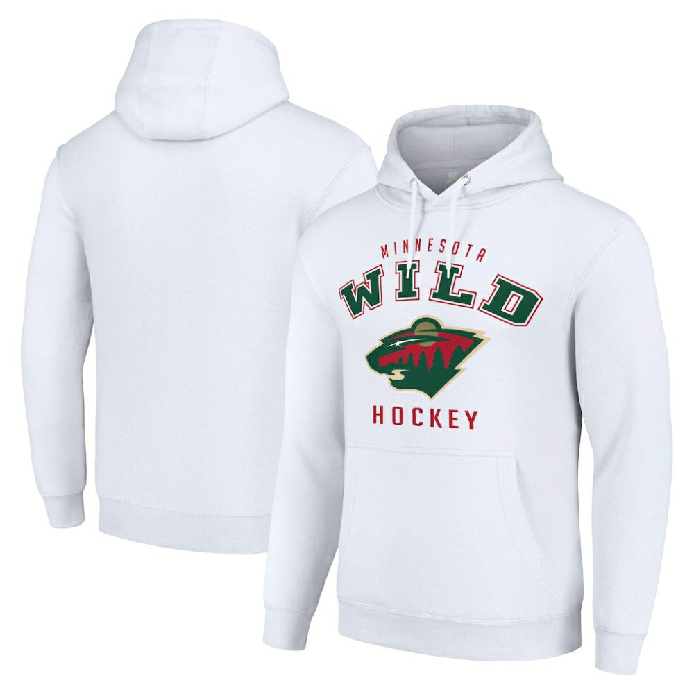 Minnesota Wild Starter Logo Pullover Hoodie - White | US 202216359