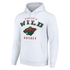 Minnesota Wild Starter Logo Pullover Hoodie - White | US 202216359