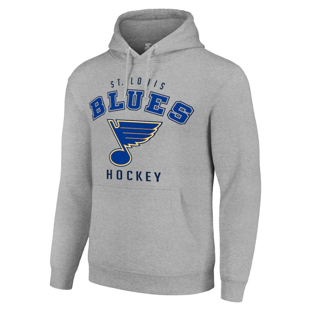 St. Louis Blues Starter Logo Pullover Hoodie - Heather Gray | US 202216363