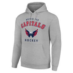 Washington Capitals Starter Logo Pullover Hoodie - Heather Gray | US 202216367