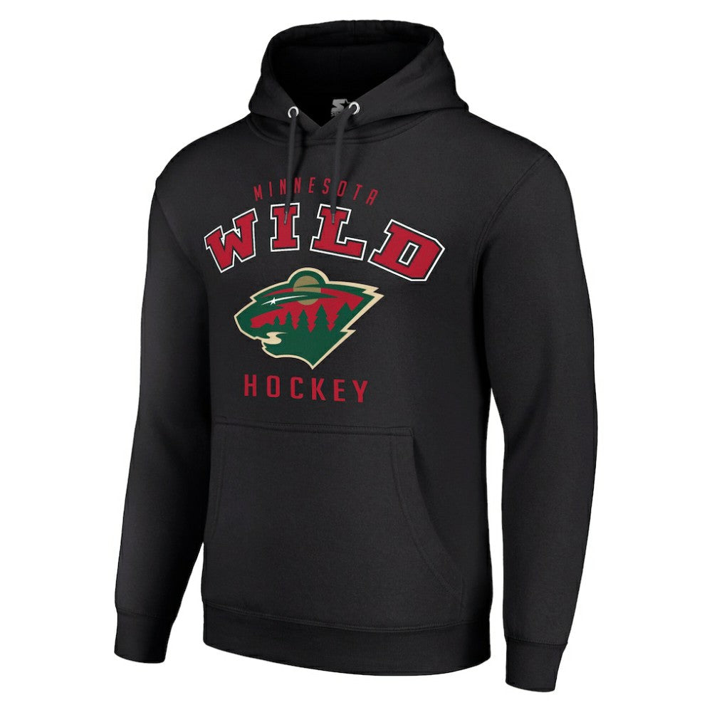 Minnesota Wild Starter Logo Pullover Hoodie - Black | US 202216372