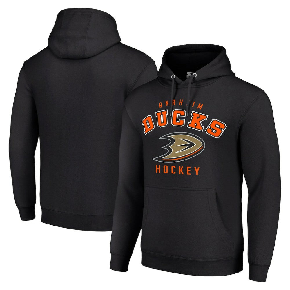 Anaheim Ducks Starter Logo Pullover Hoodie - Black | US 202216375
