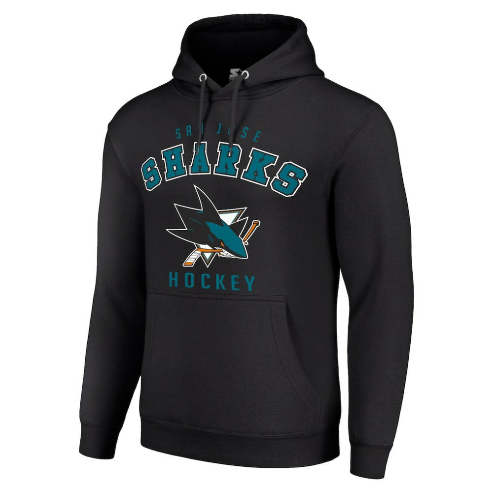 San Jose Sharks Starter Logo Pullover Hoodie - Black | US 202216377