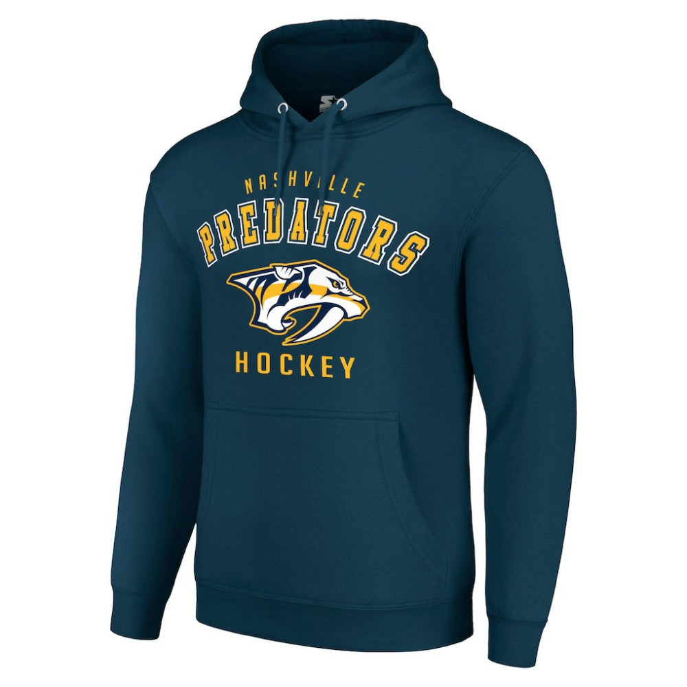 Nashville Predators Starter Logo Pullover Hoodie - Navy | US 202216384