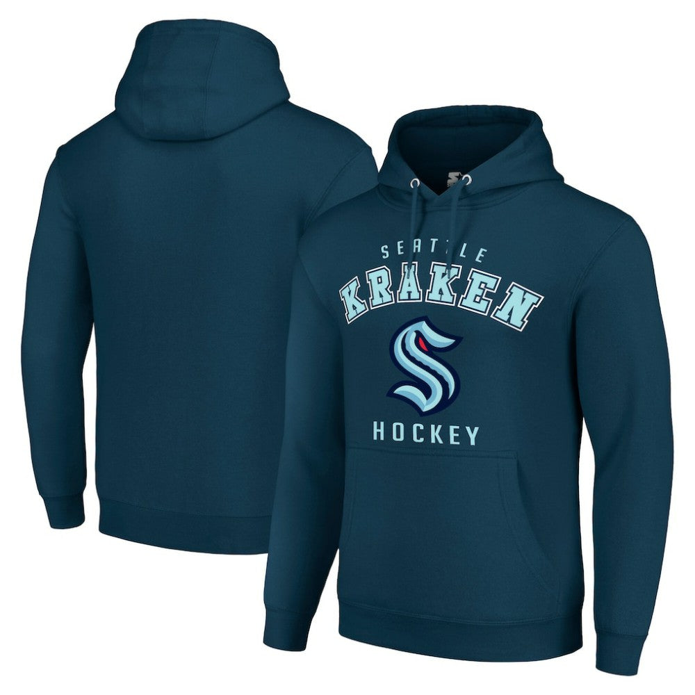 Seattle Kraken Starter Logo Pullover Hoodie - Navy | US 202216385