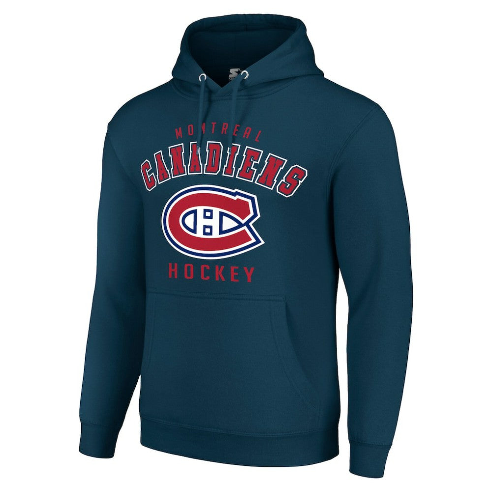 Montreal Canadiens Starter Logo Pullover Hoodie - Navy | US 202216392